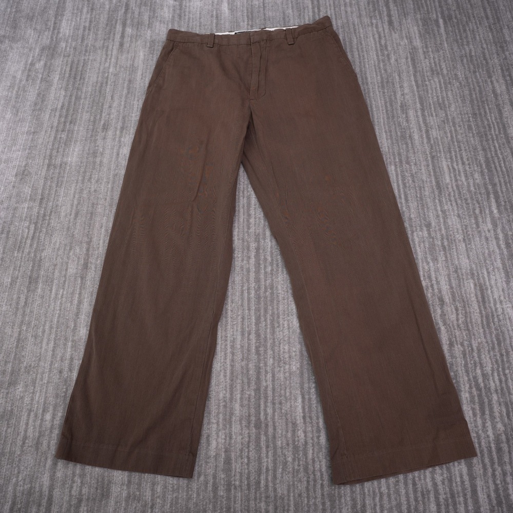 Banana Republic Pants Mens 32x30 Brown Excellent Cotton Micro Ribbed Trousers